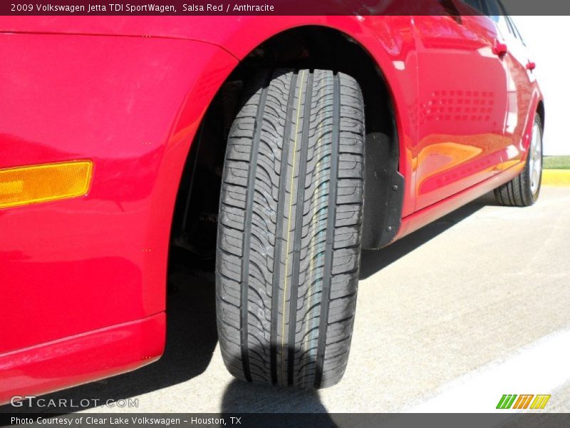 Salsa Red / Anthracite 2009 Volkswagen Jetta TDI SportWagen