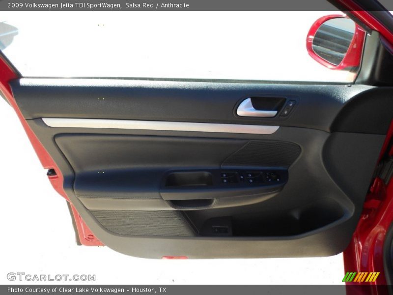 Salsa Red / Anthracite 2009 Volkswagen Jetta TDI SportWagen