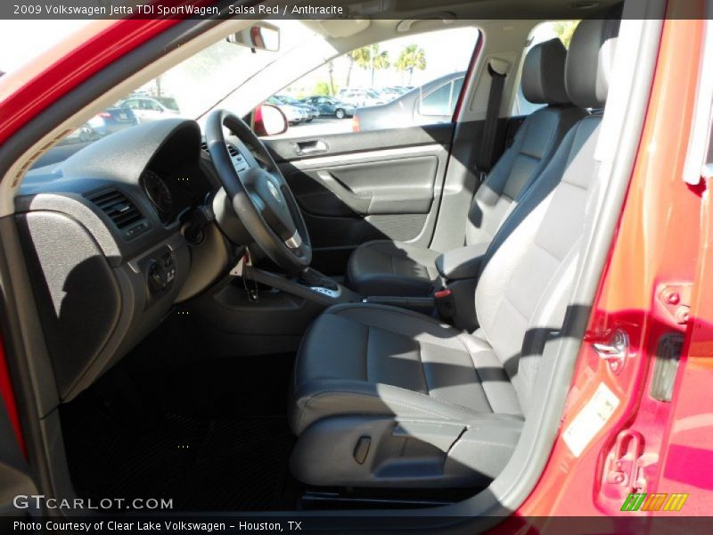 Salsa Red / Anthracite 2009 Volkswagen Jetta TDI SportWagen