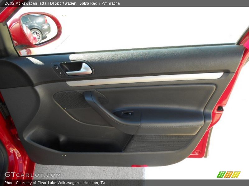 Salsa Red / Anthracite 2009 Volkswagen Jetta TDI SportWagen