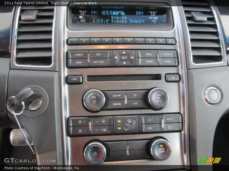 Ingot Silver / Charcoal Black 2011 Ford Taurus Limited