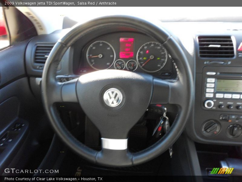 Salsa Red / Anthracite 2009 Volkswagen Jetta TDI SportWagen