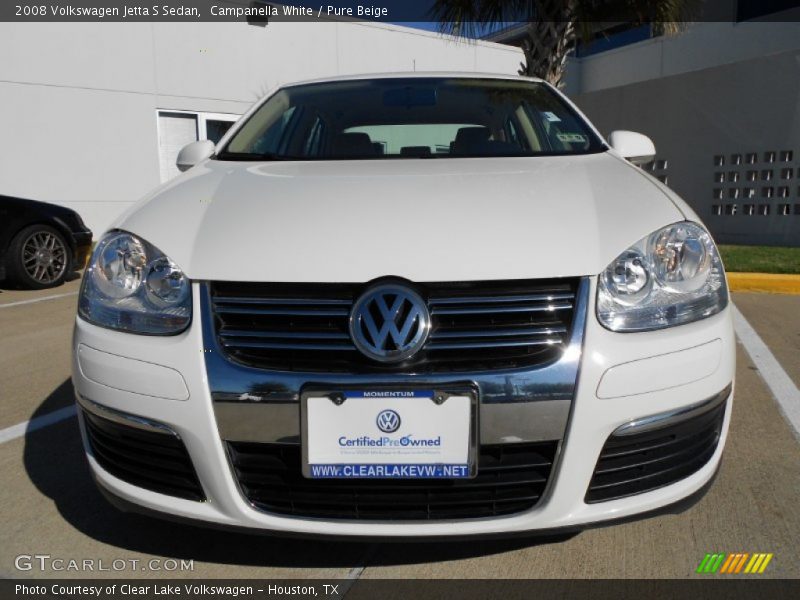 Campanella White / Pure Beige 2008 Volkswagen Jetta S Sedan