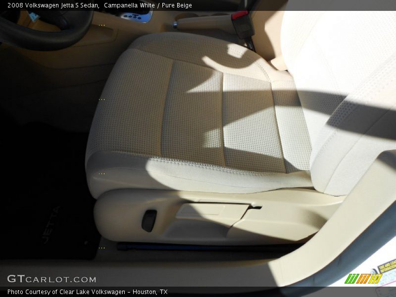 Campanella White / Pure Beige 2008 Volkswagen Jetta S Sedan