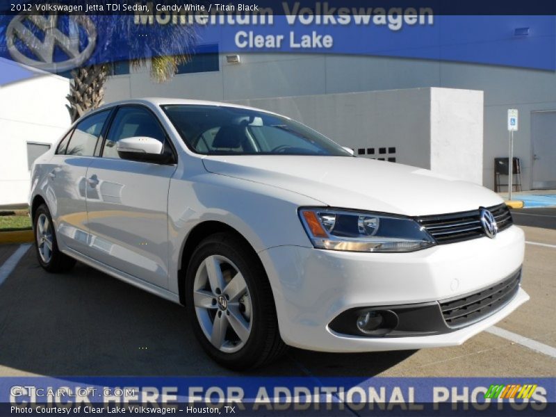 Candy White / Titan Black 2012 Volkswagen Jetta TDI Sedan