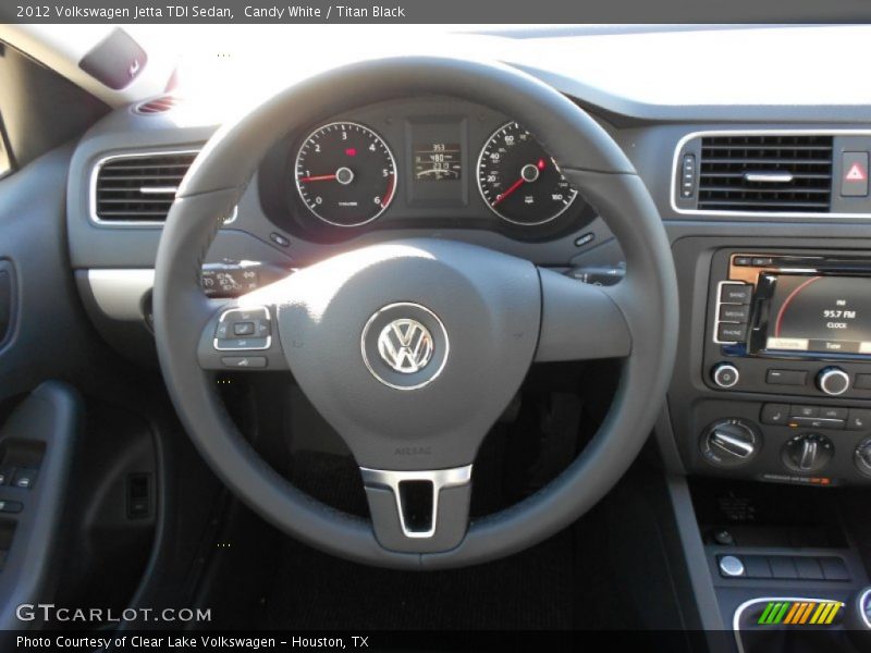 Candy White / Titan Black 2012 Volkswagen Jetta TDI Sedan