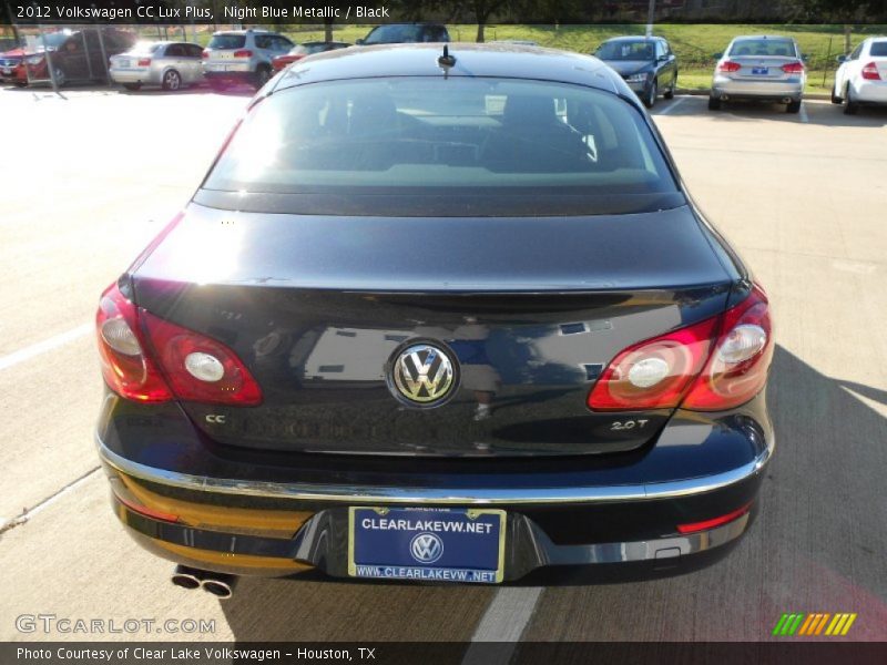 Night Blue Metallic / Black 2012 Volkswagen CC Lux Plus