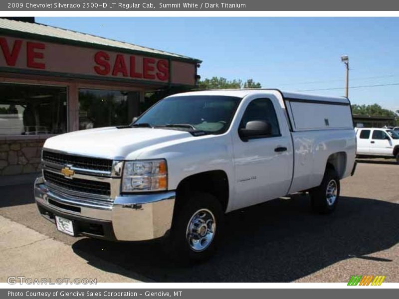 Summit White / Dark Titanium 2009 Chevrolet Silverado 2500HD LT Regular Cab