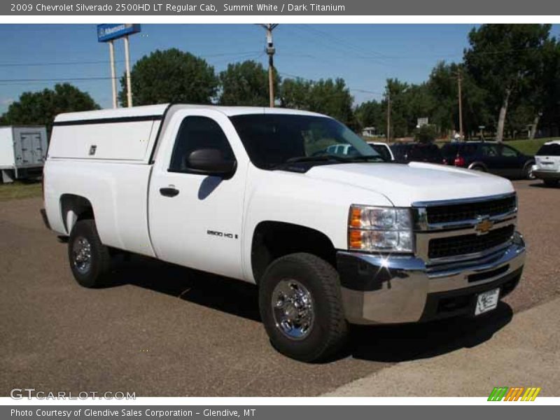 Summit White / Dark Titanium 2009 Chevrolet Silverado 2500HD LT Regular Cab