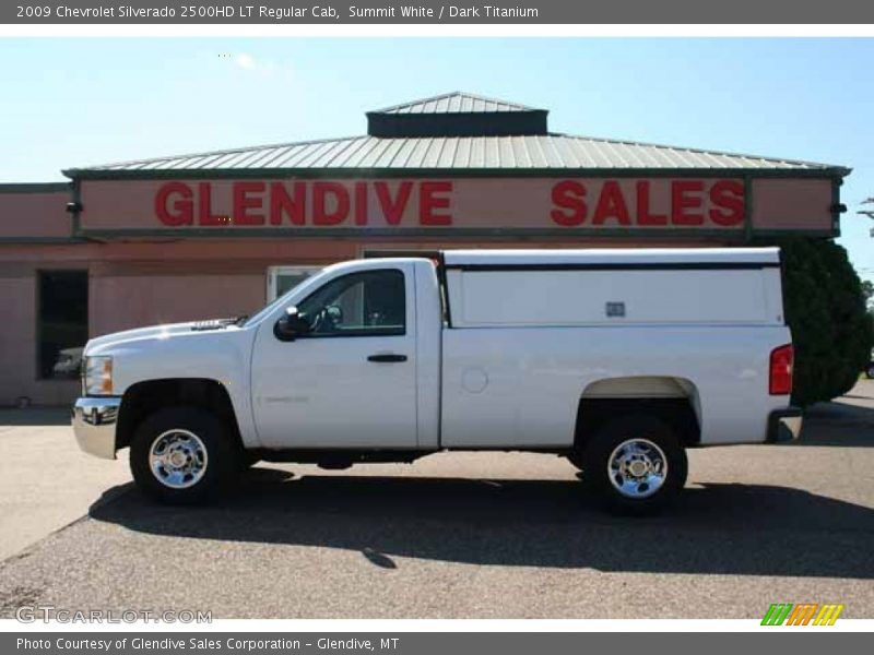 Summit White / Dark Titanium 2009 Chevrolet Silverado 2500HD LT Regular Cab