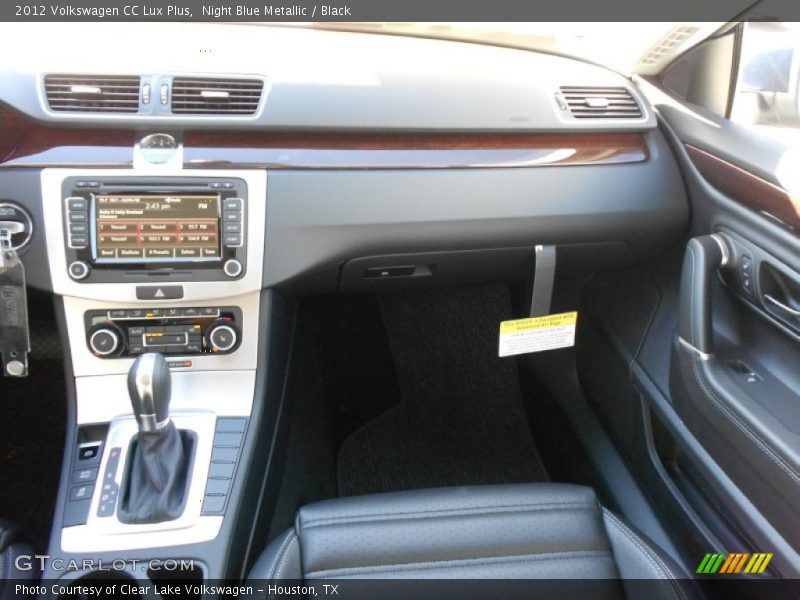 Night Blue Metallic / Black 2012 Volkswagen CC Lux Plus