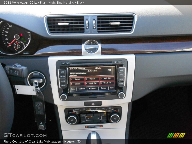 Night Blue Metallic / Black 2012 Volkswagen CC Lux Plus