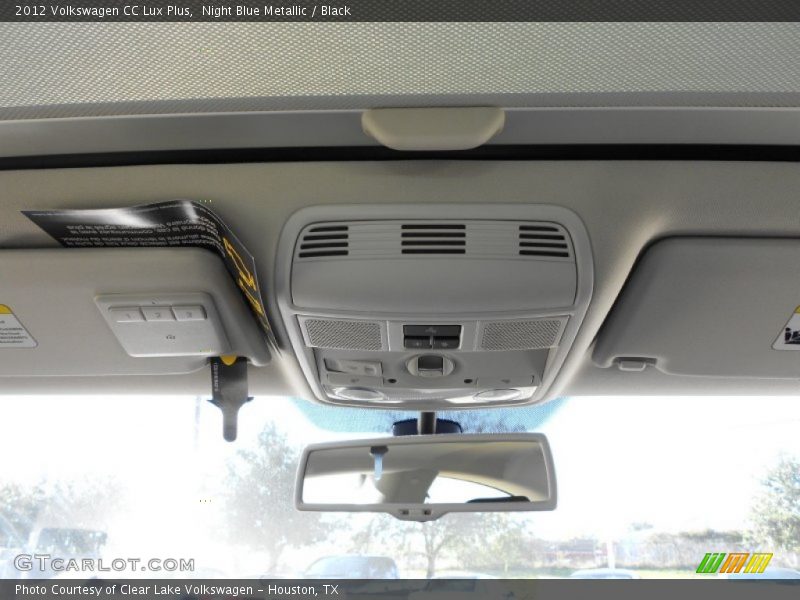 Night Blue Metallic / Black 2012 Volkswagen CC Lux Plus
