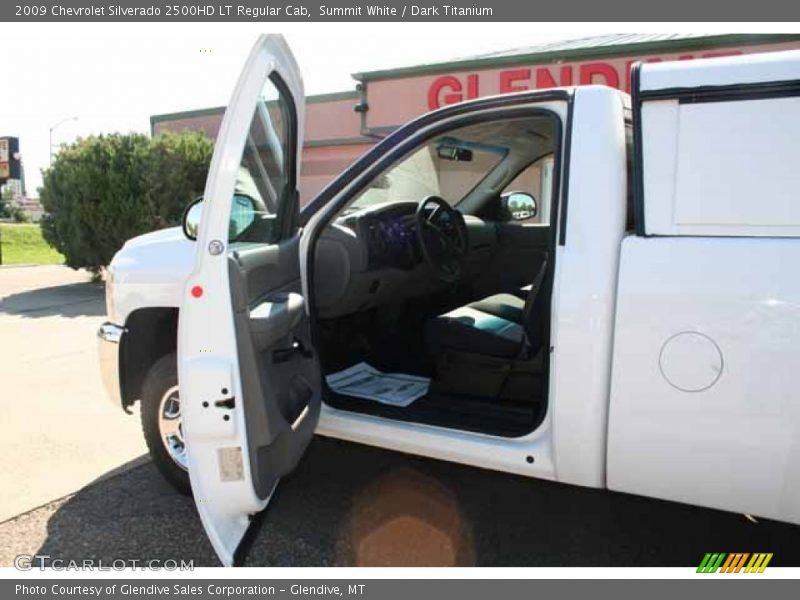 Summit White / Dark Titanium 2009 Chevrolet Silverado 2500HD LT Regular Cab