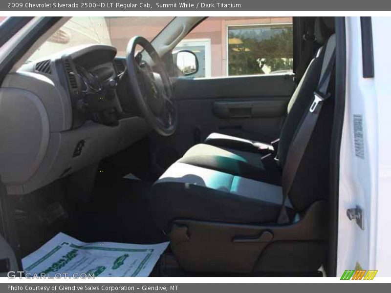 Summit White / Dark Titanium 2009 Chevrolet Silverado 2500HD LT Regular Cab