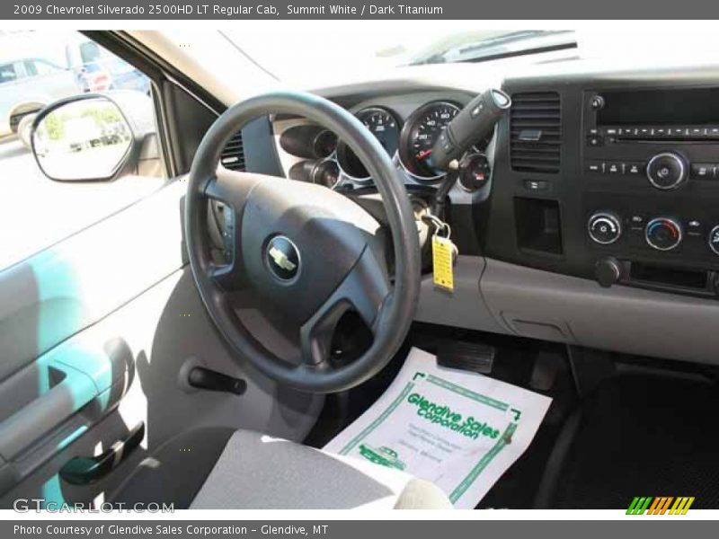 Summit White / Dark Titanium 2009 Chevrolet Silverado 2500HD LT Regular Cab