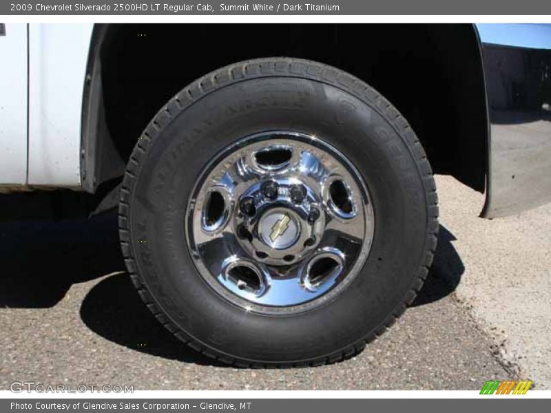 Summit White / Dark Titanium 2009 Chevrolet Silverado 2500HD LT Regular Cab