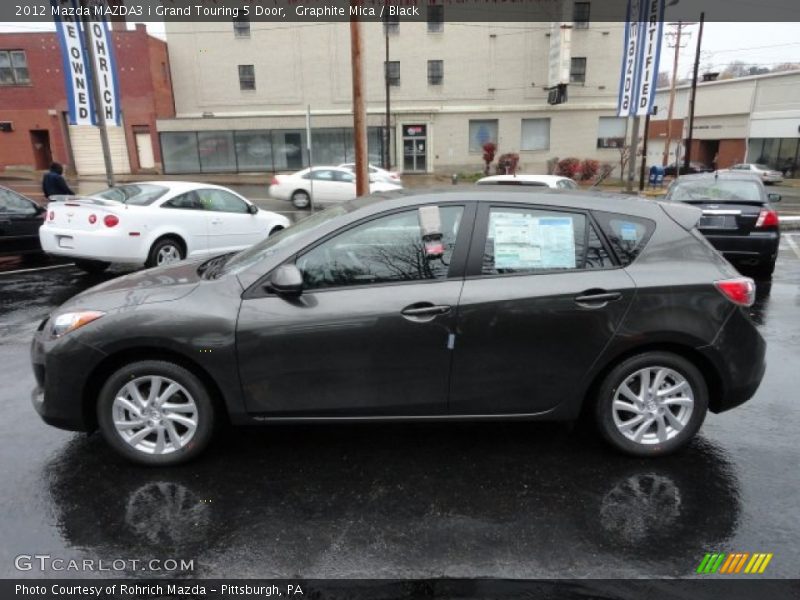 Graphite Mica / Black 2012 Mazda MAZDA3 i Grand Touring 5 Door