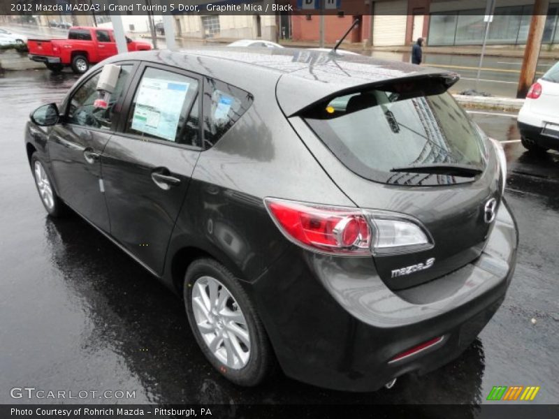 Graphite Mica / Black 2012 Mazda MAZDA3 i Grand Touring 5 Door