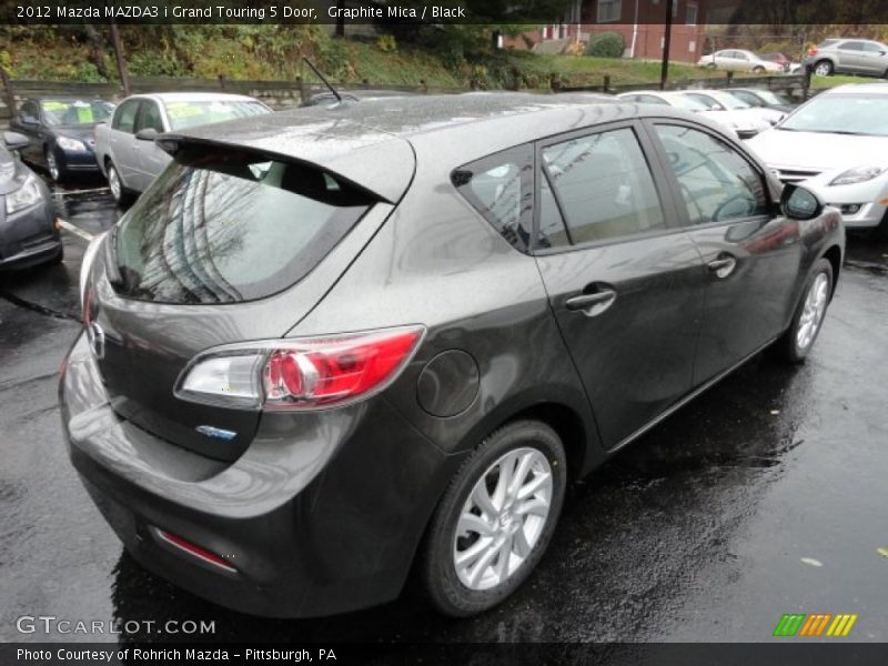 Graphite Mica / Black 2012 Mazda MAZDA3 i Grand Touring 5 Door