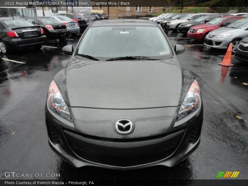 Graphite Mica / Black 2012 Mazda MAZDA3 i Grand Touring 5 Door