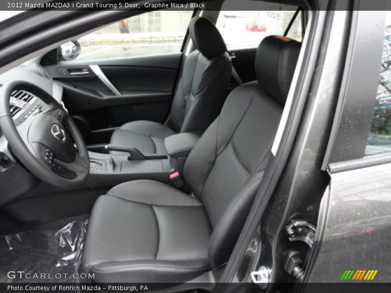 Graphite Mica / Black 2012 Mazda MAZDA3 i Grand Touring 5 Door