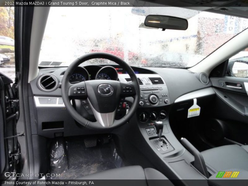 Graphite Mica / Black 2012 Mazda MAZDA3 i Grand Touring 5 Door