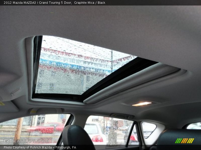Graphite Mica / Black 2012 Mazda MAZDA3 i Grand Touring 5 Door