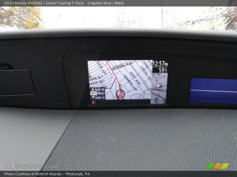Graphite Mica / Black 2012 Mazda MAZDA3 i Grand Touring 5 Door