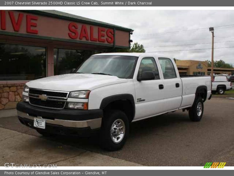 Summit White / Dark Charcoal 2007 Chevrolet Silverado 2500HD Classic LS Crew Cab