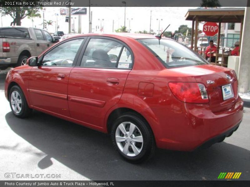 Tropical Red / Gray 2011 Kia Rio LX