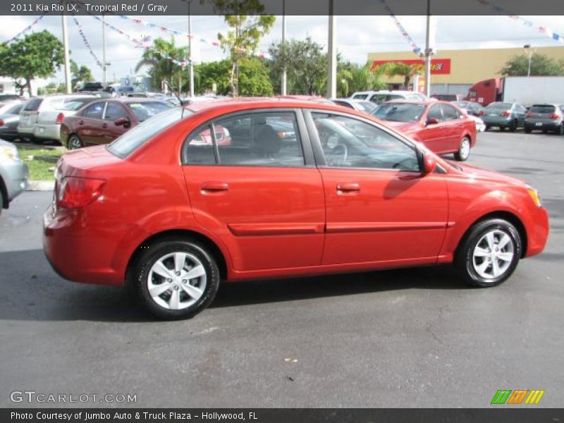 Tropical Red / Gray 2011 Kia Rio LX