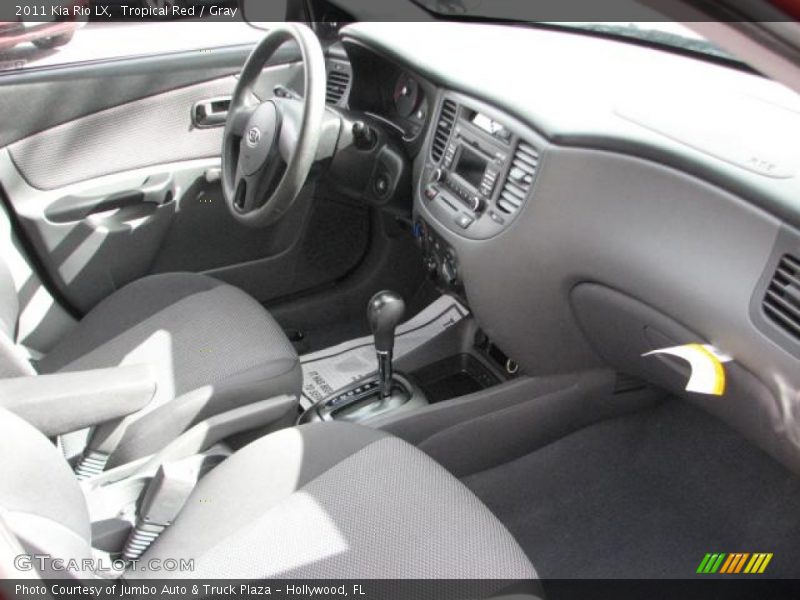 Tropical Red / Gray 2011 Kia Rio LX