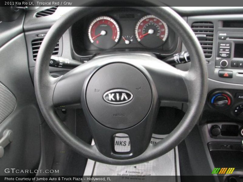 Tropical Red / Gray 2011 Kia Rio LX