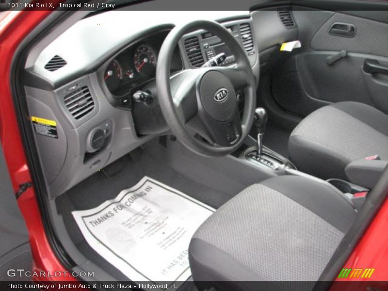 Tropical Red / Gray 2011 Kia Rio LX