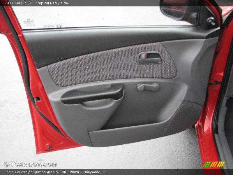 Tropical Red / Gray 2011 Kia Rio LX