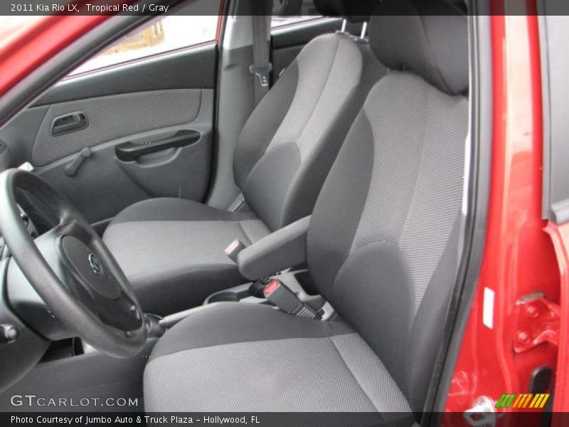 Tropical Red / Gray 2011 Kia Rio LX