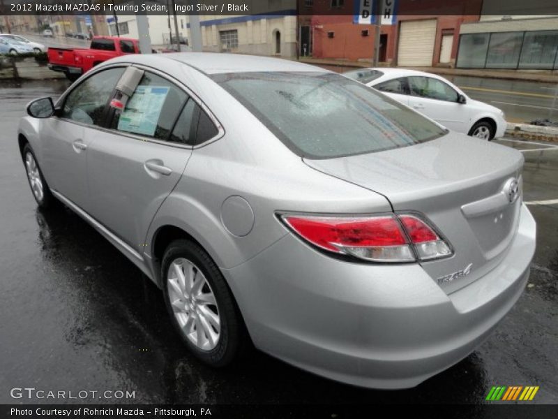Ingot Silver / Black 2012 Mazda MAZDA6 i Touring Sedan