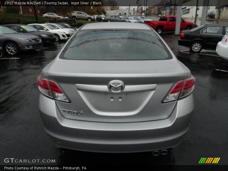 Ingot Silver / Black 2012 Mazda MAZDA6 i Touring Sedan