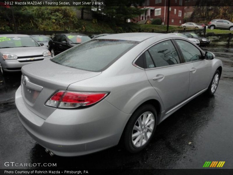 Ingot Silver / Black 2012 Mazda MAZDA6 i Touring Sedan