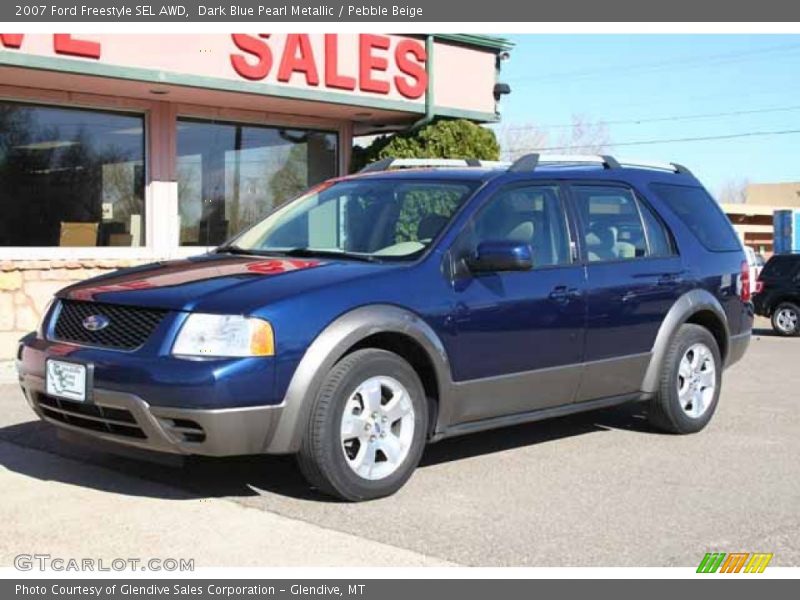 Dark Blue Pearl Metallic / Pebble Beige 2007 Ford Freestyle SEL AWD