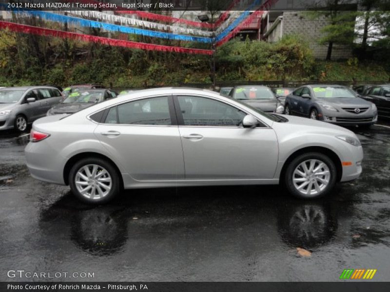 Ingot Silver / Black 2012 Mazda MAZDA6 i Touring Sedan