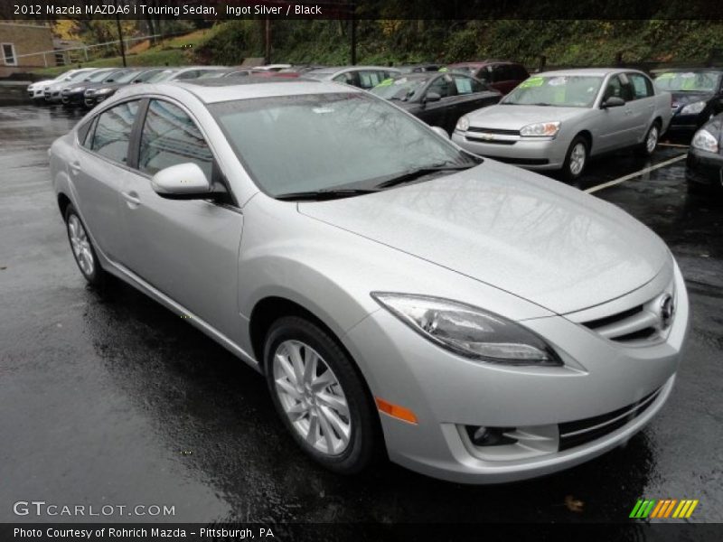 Ingot Silver / Black 2012 Mazda MAZDA6 i Touring Sedan