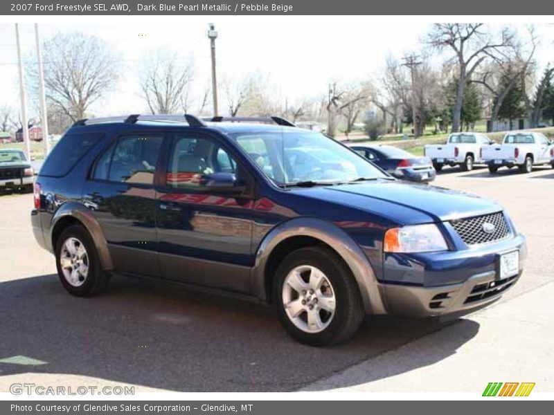 Dark Blue Pearl Metallic / Pebble Beige 2007 Ford Freestyle SEL AWD