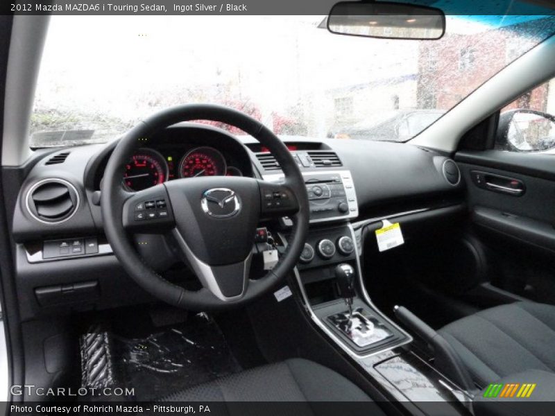Ingot Silver / Black 2012 Mazda MAZDA6 i Touring Sedan