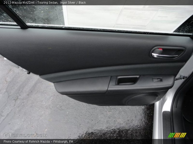 Ingot Silver / Black 2012 Mazda MAZDA6 i Touring Sedan