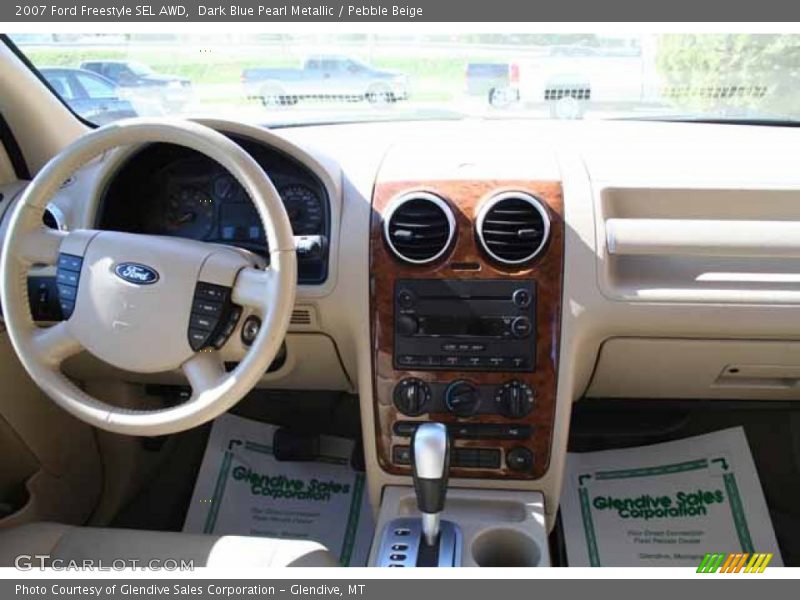 Dark Blue Pearl Metallic / Pebble Beige 2007 Ford Freestyle SEL AWD