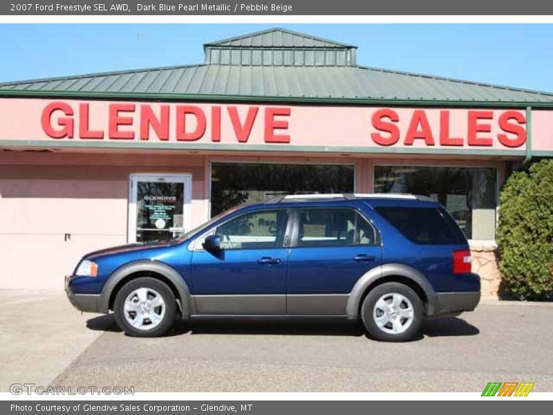 Dark Blue Pearl Metallic / Pebble Beige 2007 Ford Freestyle SEL AWD