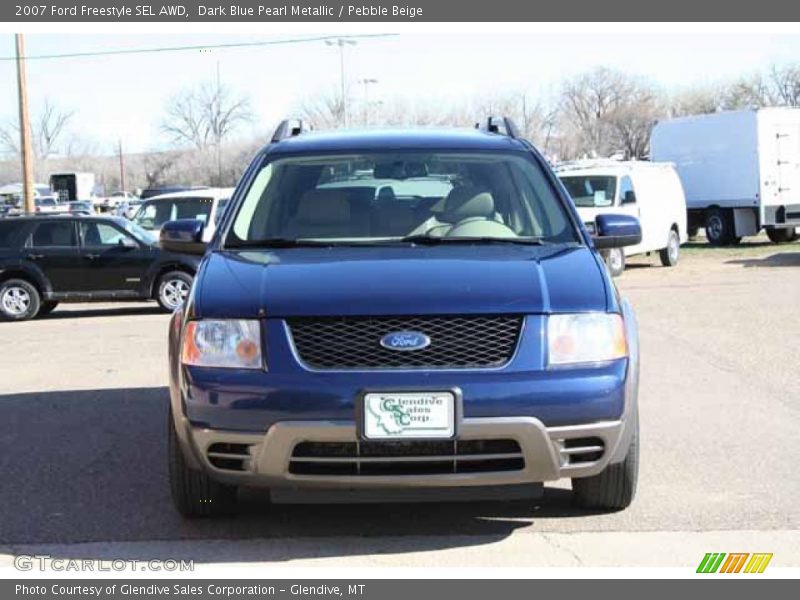 Dark Blue Pearl Metallic / Pebble Beige 2007 Ford Freestyle SEL AWD