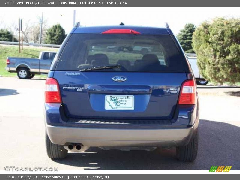 Dark Blue Pearl Metallic / Pebble Beige 2007 Ford Freestyle SEL AWD